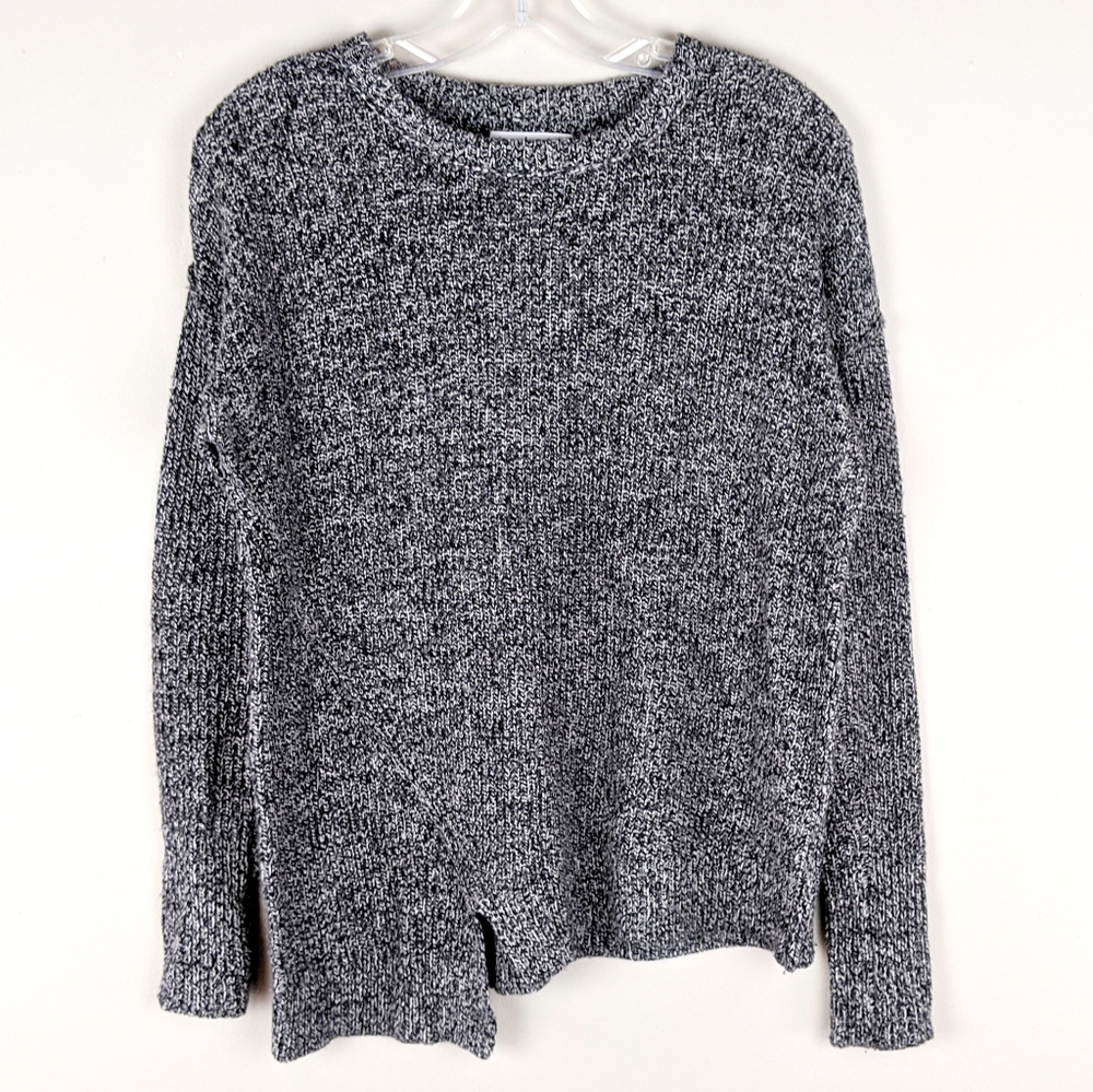 Velvet | Gray Knit Asymmetrical Sweater - K10